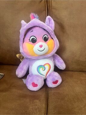 Care Bears Purple Plush with Rainbow Heart Belly